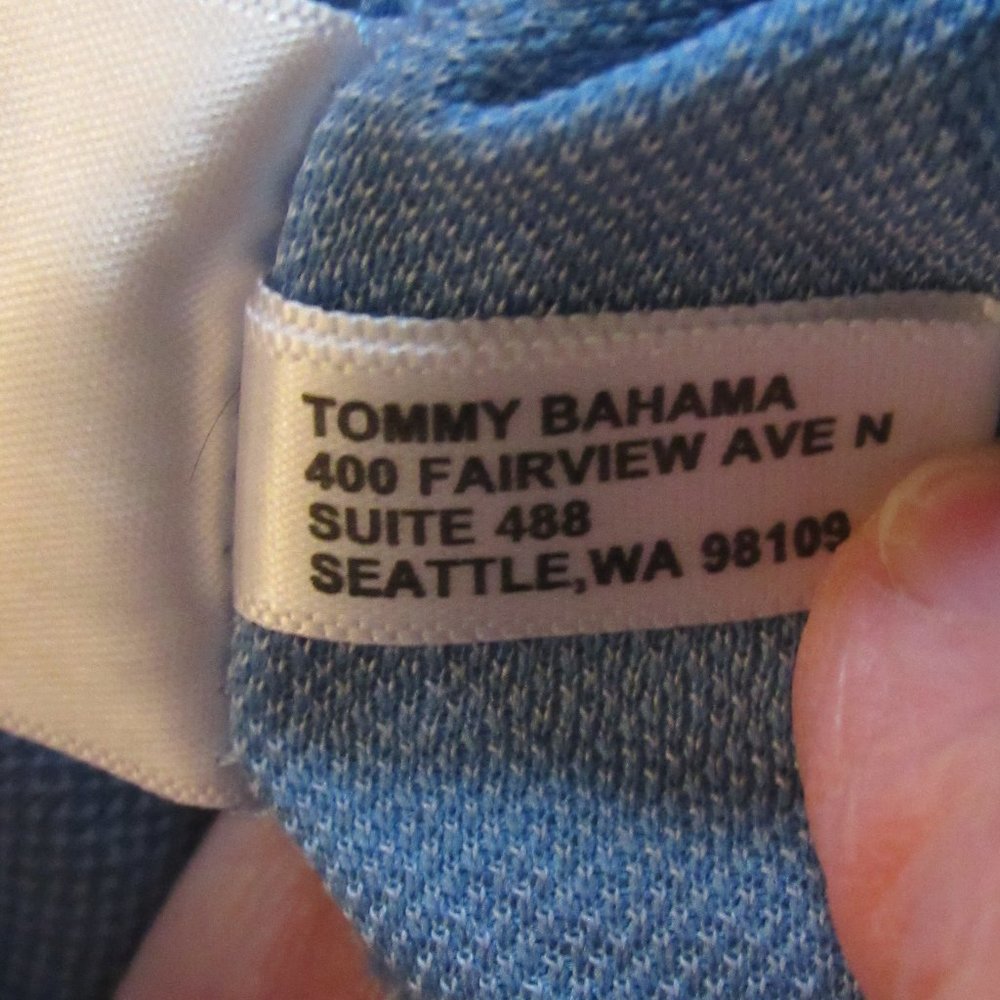 Tommy Bahama Blue IslandZone Polo Size Large(?) Tencel/Coolmax Blend - Picture 10 of 14